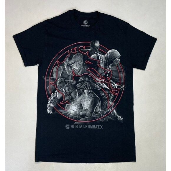 Mortal Combat X Graphic T-shirt Men Small Black Short Sleeve - Picture 1 of 5
